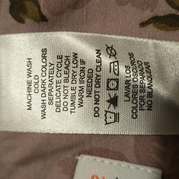 Liz Claiborne First Issue Top Lavender Floral Print Women 2X - Picture 7 of 9